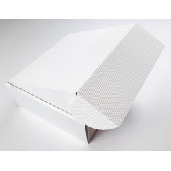 Pudełko 31x28x11cm - karbowane białe