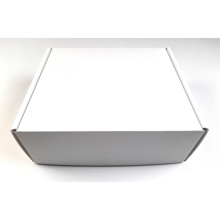 Pudełko 31x28x11cm - białe z falą wewnątrz